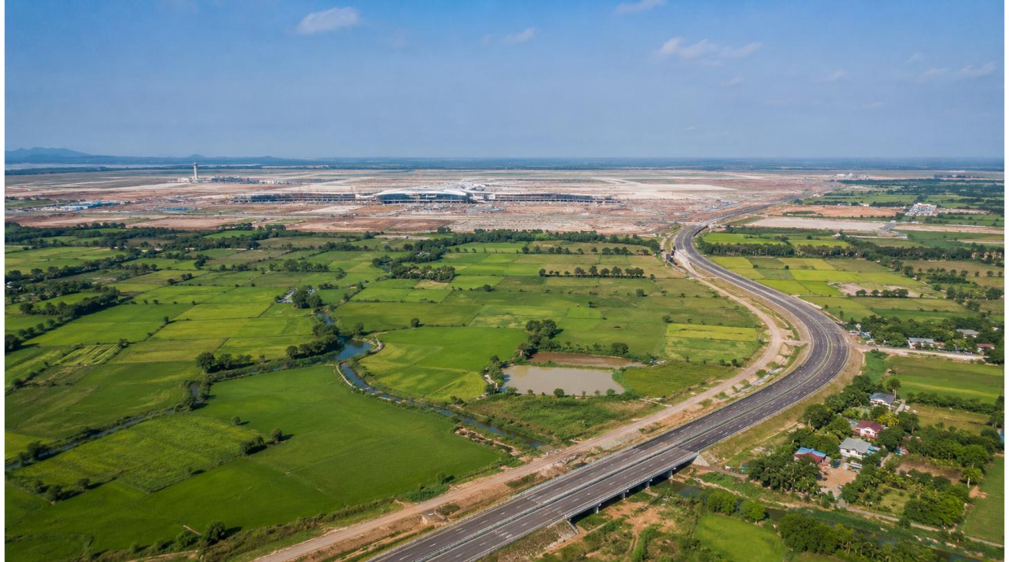 Đất nông nghiệp Đồng Nai quanh sân bay Long Thành nhìn từ trên cao