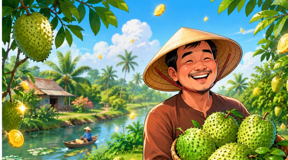 Đất nông nghiệp trồng mãng cầu xiêm giúp bà con làm giàu