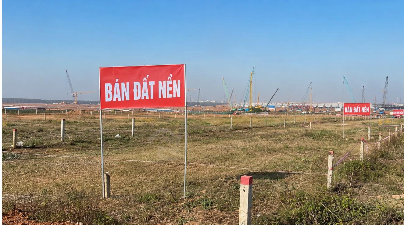 Đất nông nghiệp vùng Sân bay Long Thành bị phân lô bán nền trái phép