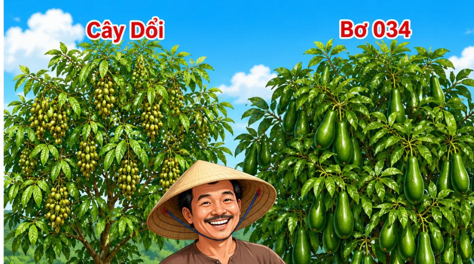 Đất nông nghiệp top 3 giống cây kinh tế cao 2026 gồm cây dổi, bơ 034 và mít Thái