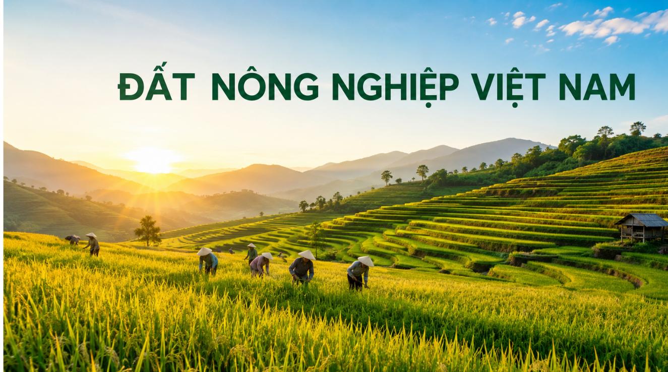 đất nông nghiệp Việt Nam trù phú với ruộng bậc thang lúc bình minh