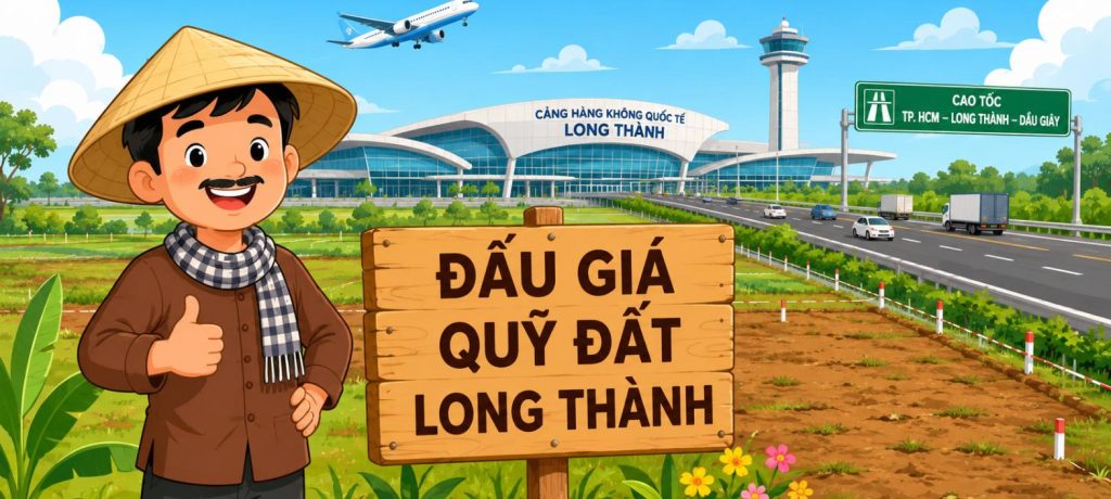 Đấu giá quỹ đất sân bay Long Thành - minh họa bà con và hạ tầng sân bay Long Thành