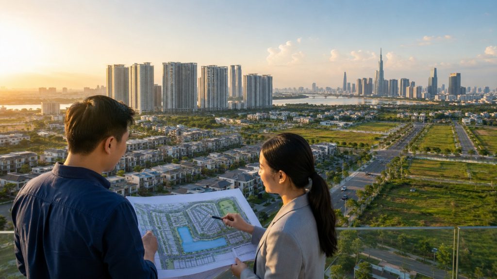Đầu tư bất động sản 2025 2030 - toàn cảnh đô thị Việt Nam hiện đại
