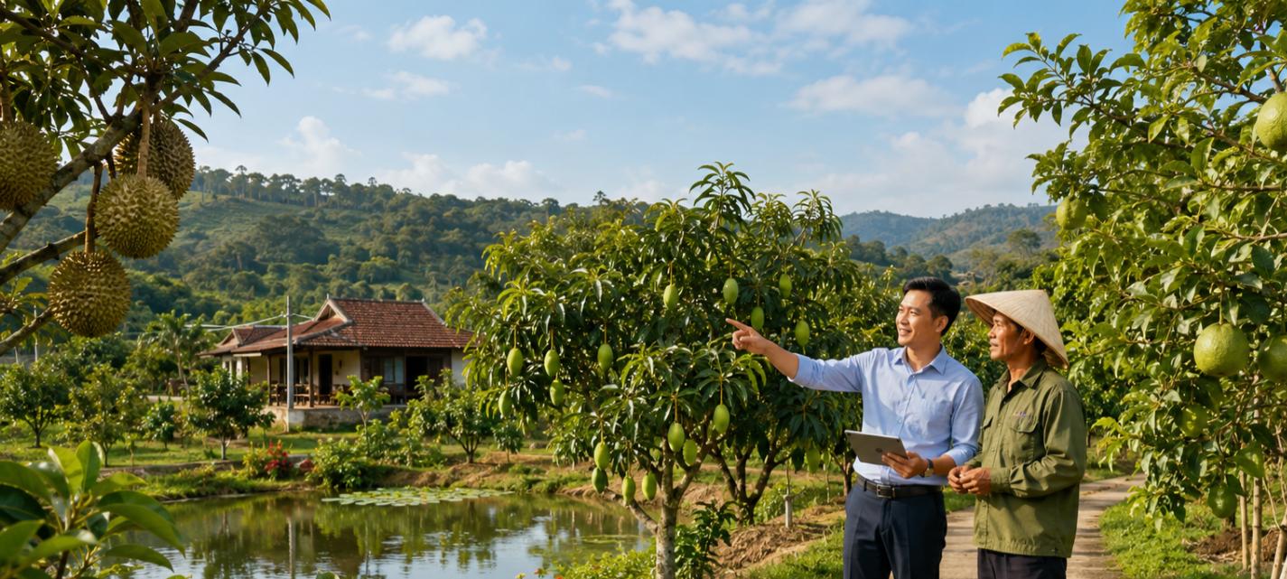 Đầu tư đất vườn - mảnh vườn cây ăn trái vùng ven có nhà vườn và ao nước