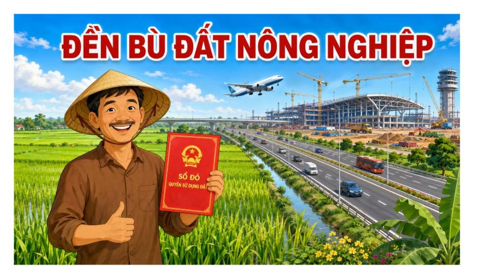 Đền bù đất nông nghiệp khi làm cao tốc Hồ Tràm – Long Thành