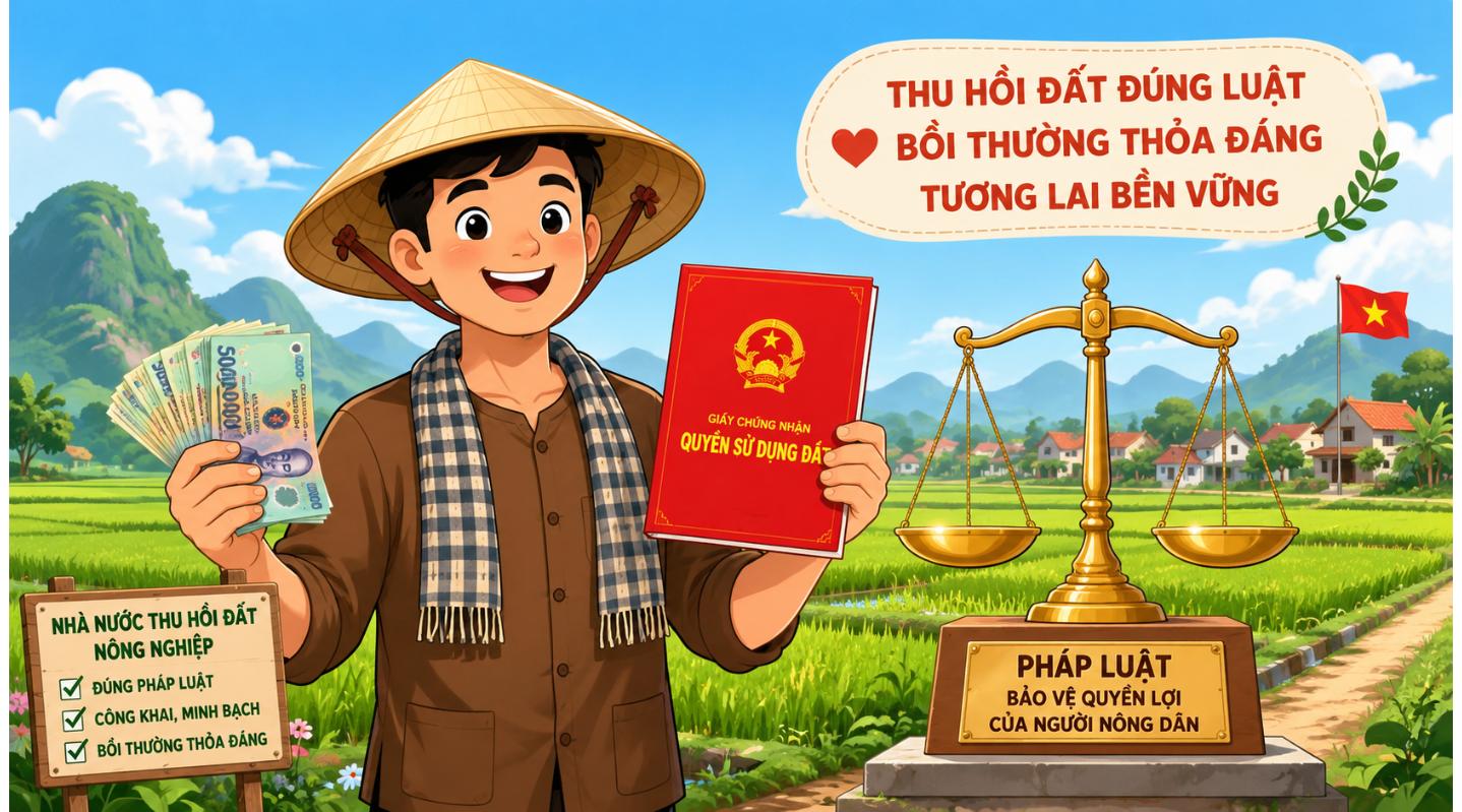 Quy định giá đền bù đất nông nghiệp - minh họa nông dân nhận bồi thường thỏa đáng theo pháp luật