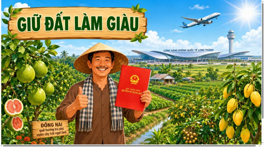 Nông dân giữ đất nông nghiệp Đồng Nai làm giàu bên sân bay Long Thành