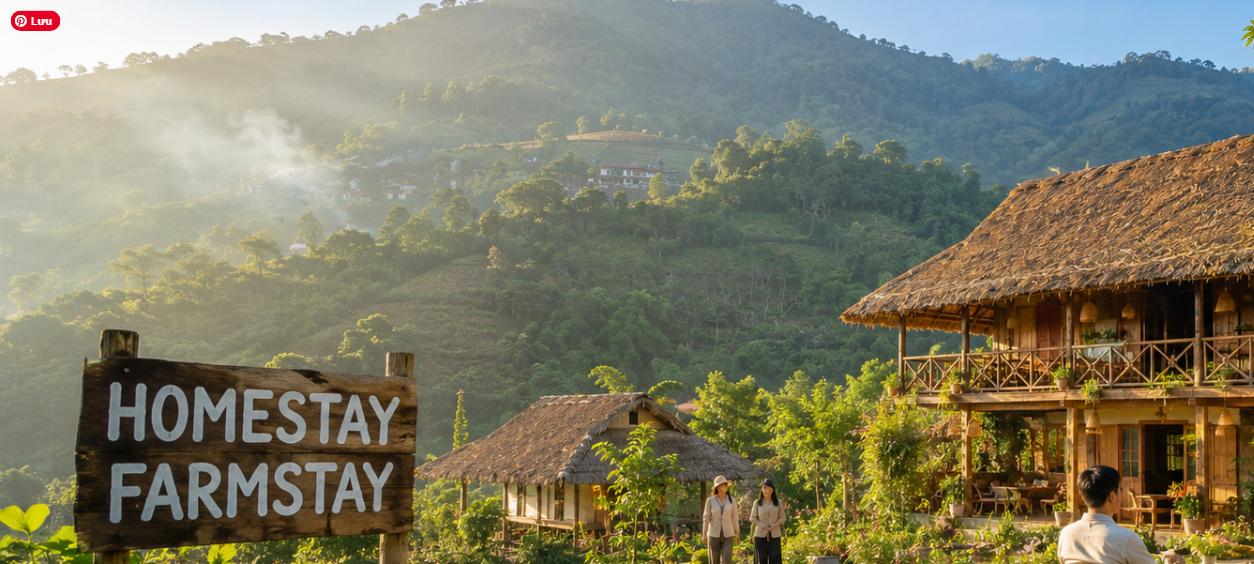 Khu homestay farmstay giữa vùng cao nguyên Việt Nam