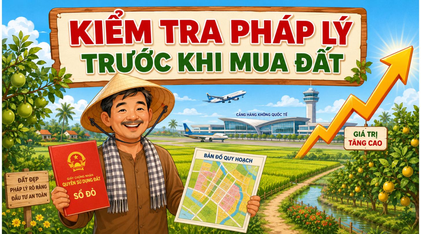 Minh họa đầu tư đất nông nghiệp an toàn quanh sân bay Long Thành