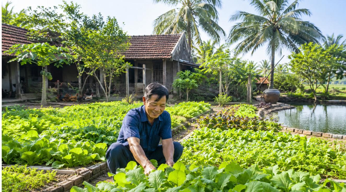 Mô hình vườn ao chuồng VAC giúp làm giàu ở nông thôn