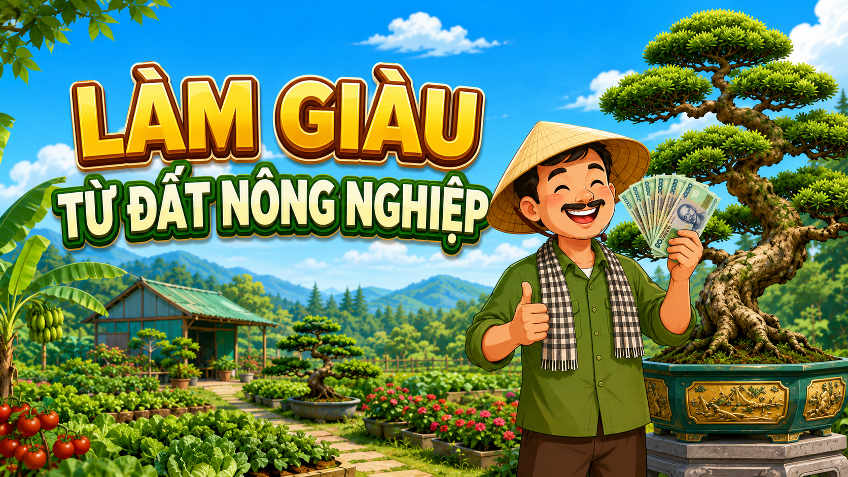 Làm giàu từ đất nông nghiệp nhờ mô hình trồng thông cảnh
