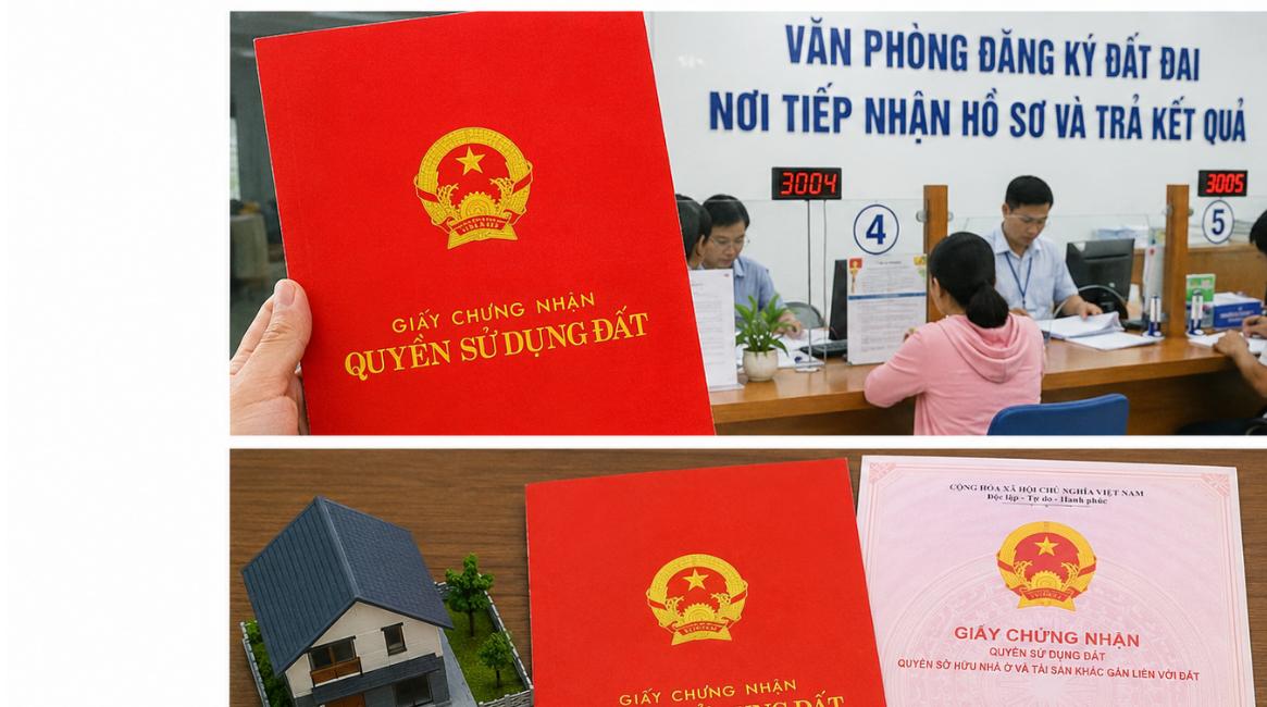 Làm sổ đỏ tại Văn phòng đăng ký đất đai – giấy chứng nhận quyền sử dụng đất