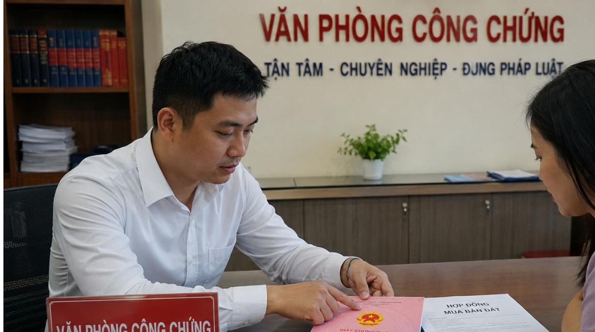 Luật Đất đai 2024 - công chứng hợp đồng mua bán đất và kiểm tra sổ đỏ