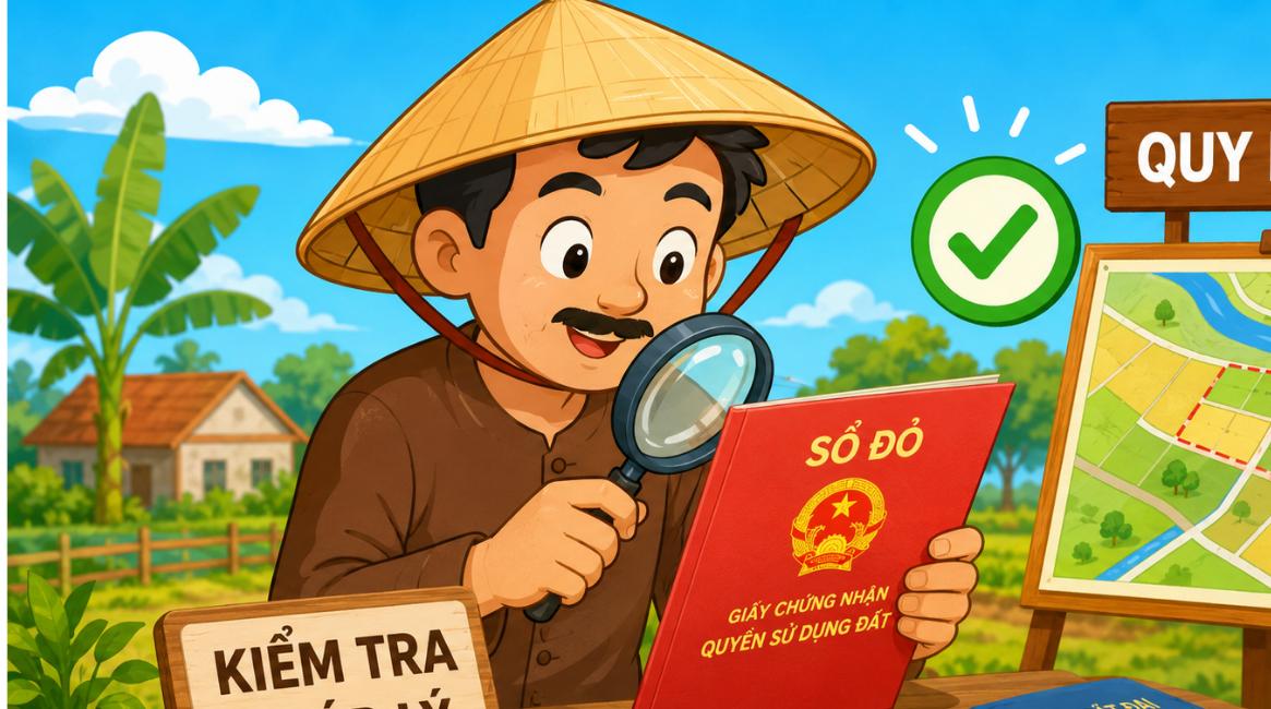 Luật Đất đai 2024 - kiểm tra sổ đỏ và quy hoạch trước khi mua đất