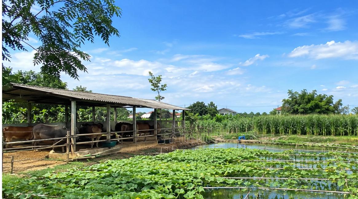 Mô hình VAC khép kín trên đất nông nghiệp của anh Hưng 8X