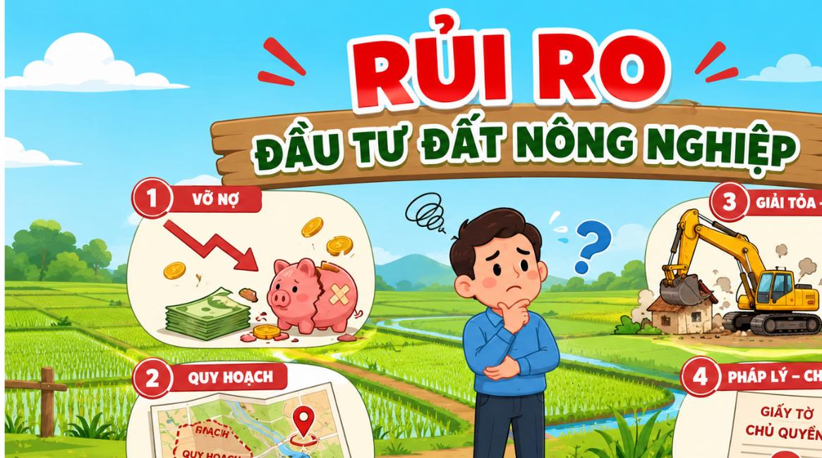 Minh họa 4 rủi ro pháp lý khi đầu tư đất nông nghiệp