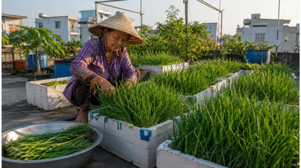 Trồng cây hẹ trên đất nông nghiệp cho năng suất cao