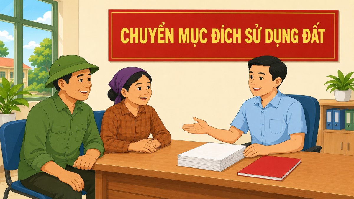 Chuyển đổi đất nông nghiệp sang đất thổ cư: nộp hồ sơ Mẫu số 01 tại cơ quan địa phương
