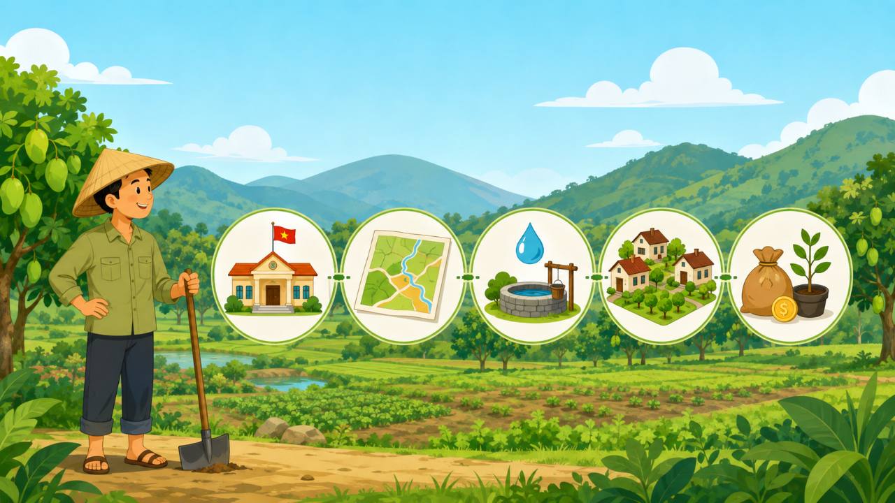 Minh họa 5 điều cần kiểm tra trước khi đổi cây trên đất trồng cây lâu năm ở Khánh Hòa