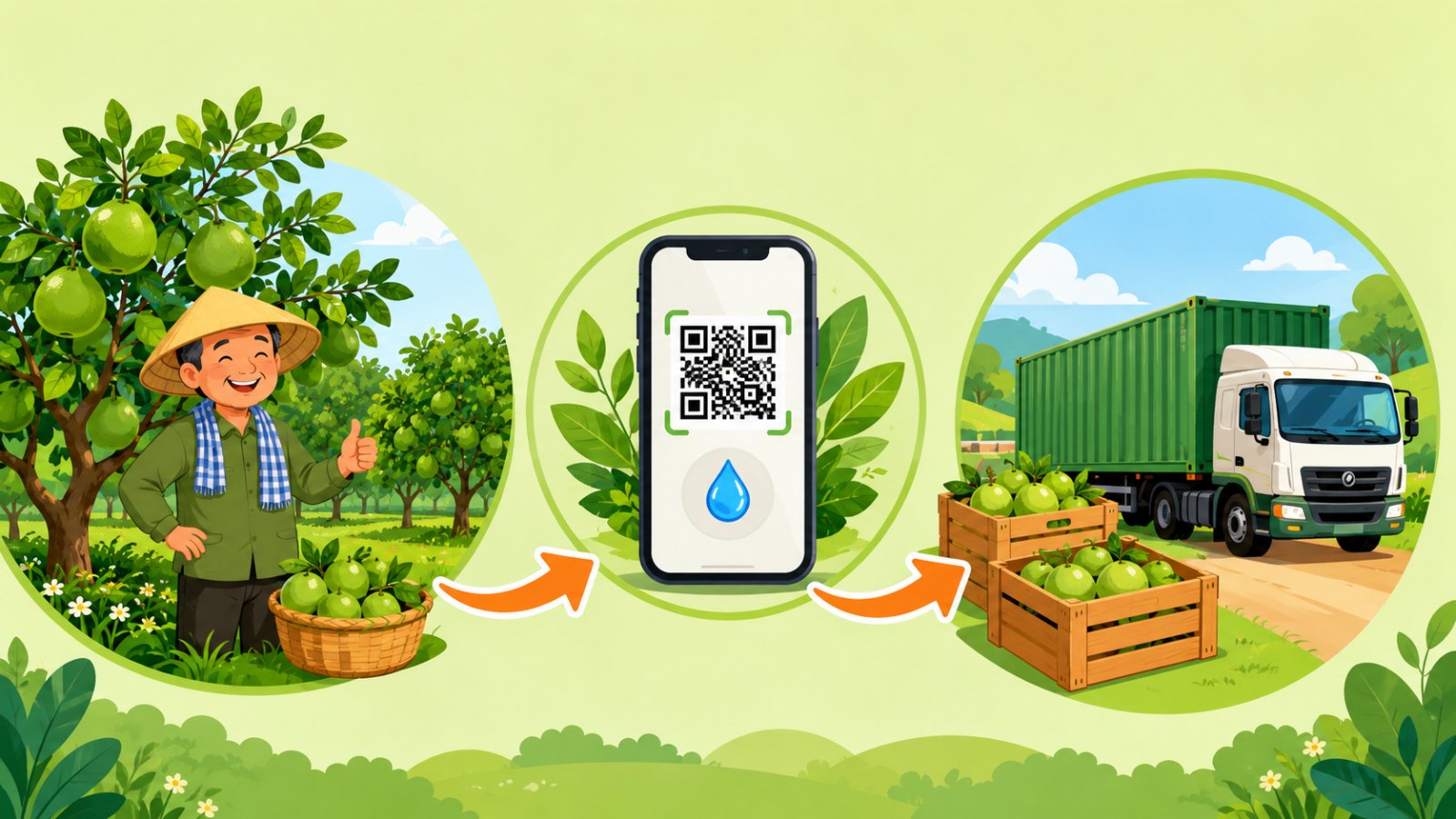 Minh họa chuỗi giá trị từ vườn tới xuất khẩu trên đất nông nghiệp Đồng Nai