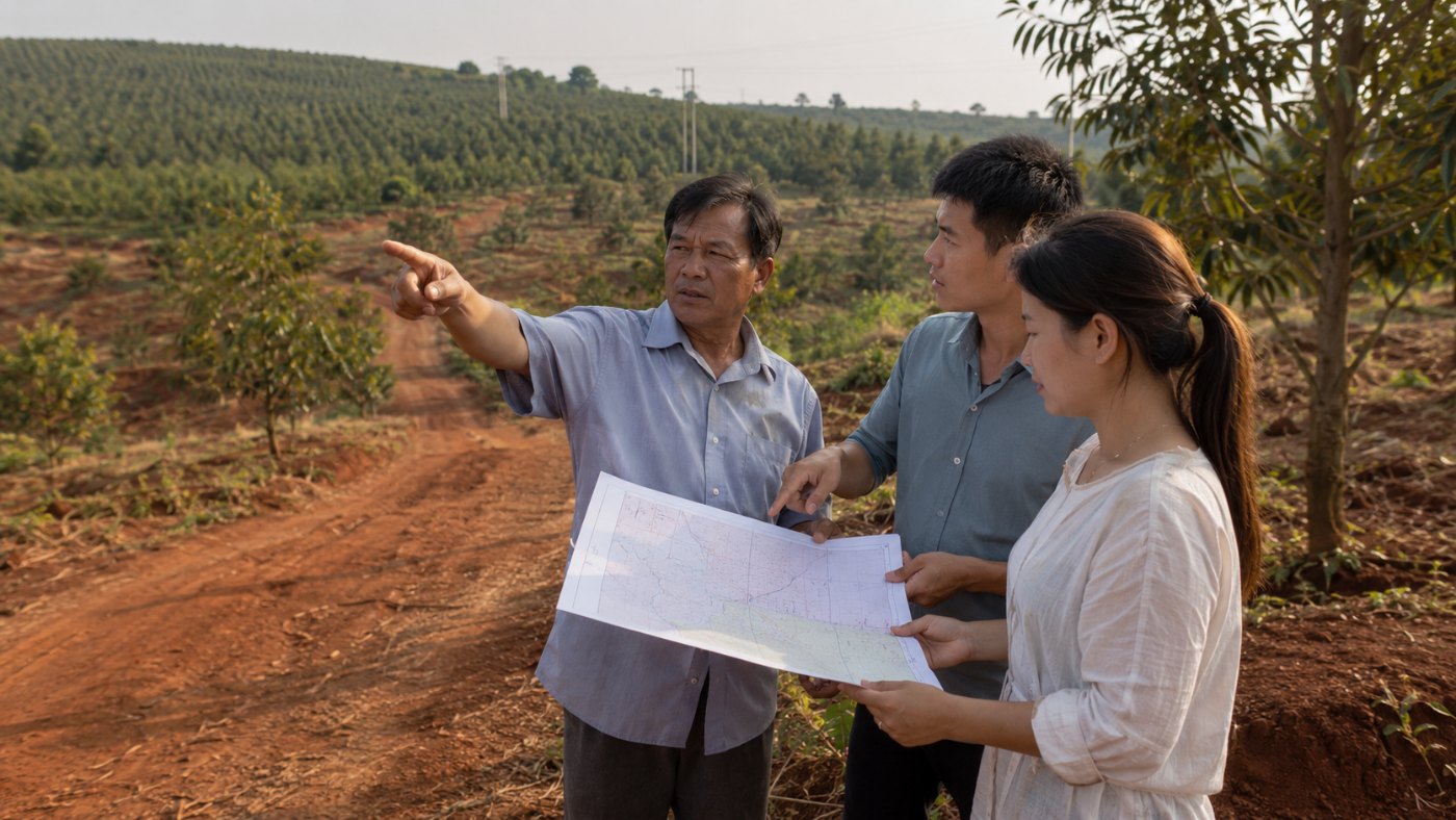 Đất nông nghiệp rủi ro ở vùng đồi Long Khánh Đồng Nai, người mua xem bản đồ trích lục thửa đất