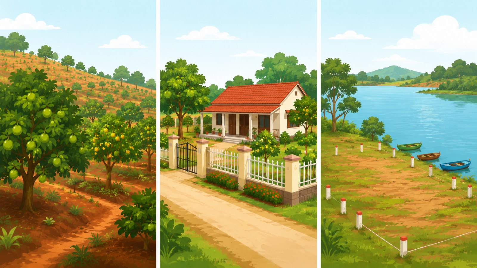 Đầu tư bất động sản Đồng Nai: ba nhóm đất phổ biến gồm đất vườn, đất ở nông thôn và đất ven hồ