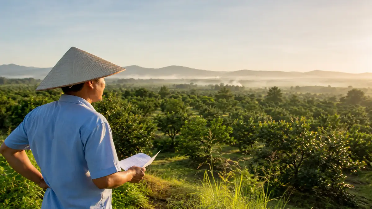 Đầu tư bất động sản ở Đồng Nai - xem đất vườn buổi sáng sớm
