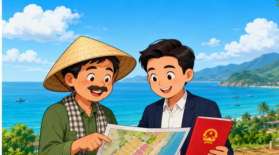 Minh họa đầu tư bất động sản Khánh Hòa: xem quy hoạch và sổ đỏ ở Cam Lâm