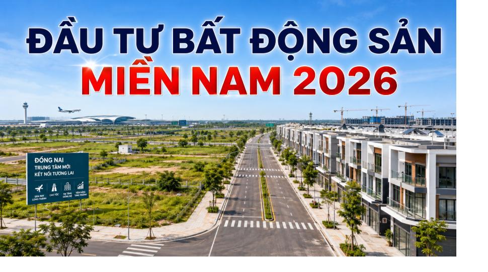 Đầu tư bất động sản miền Nam 2026 nhìn từ khu vực Đồng Nai gần sân bay Long Thành