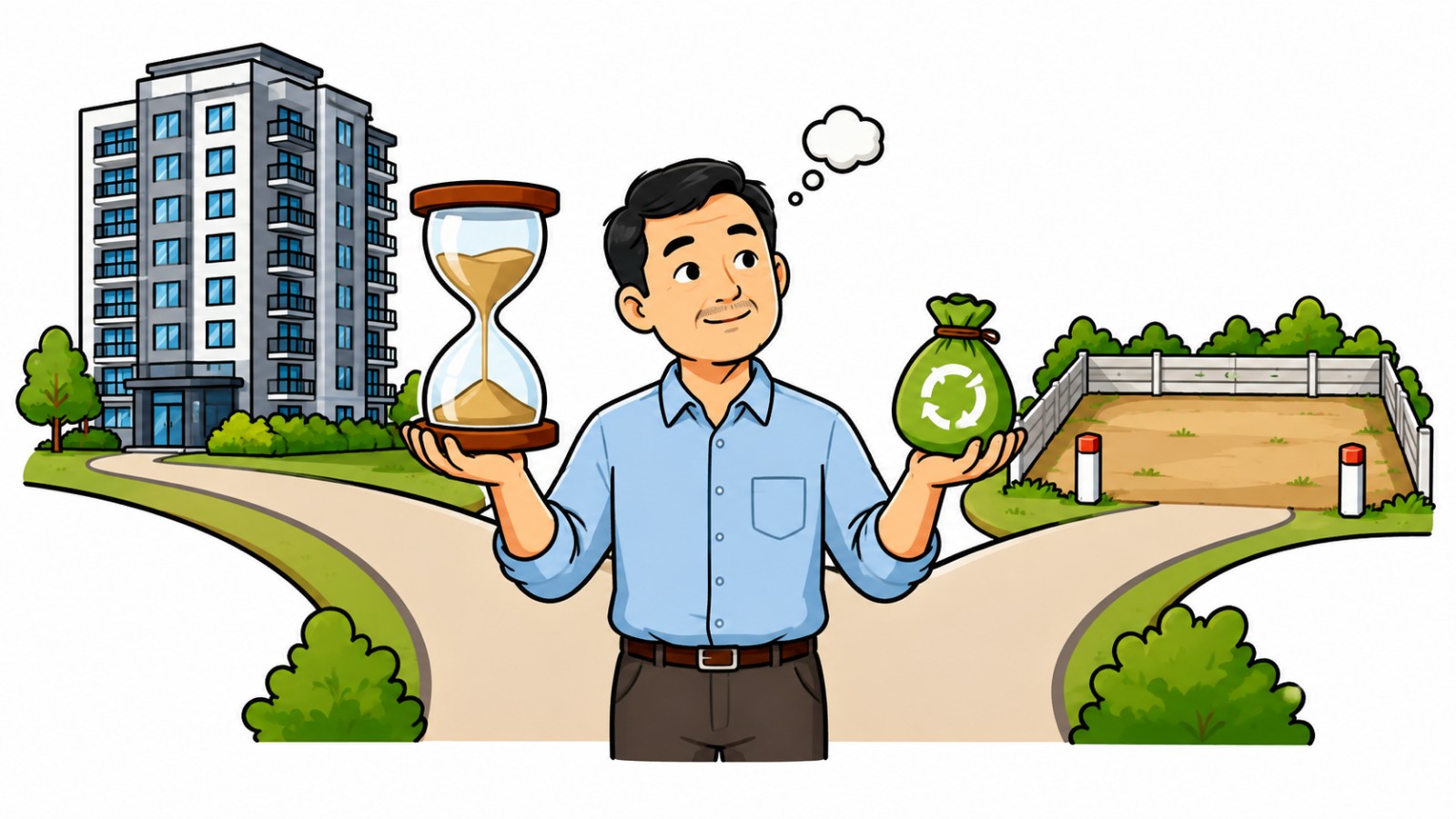 Đầu tư bất động sản: cân nhắc giữa thời gian chờ và dòng tiền