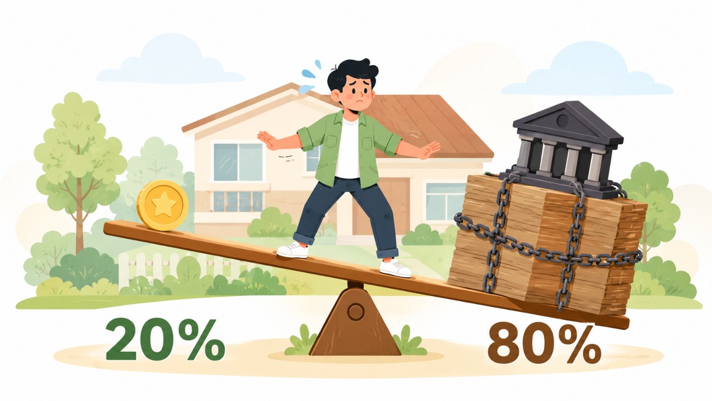 Đầu tư bất động sản: minh hoạ đòn bẩy 20% vốn tự có và 80% vay ngân hàng