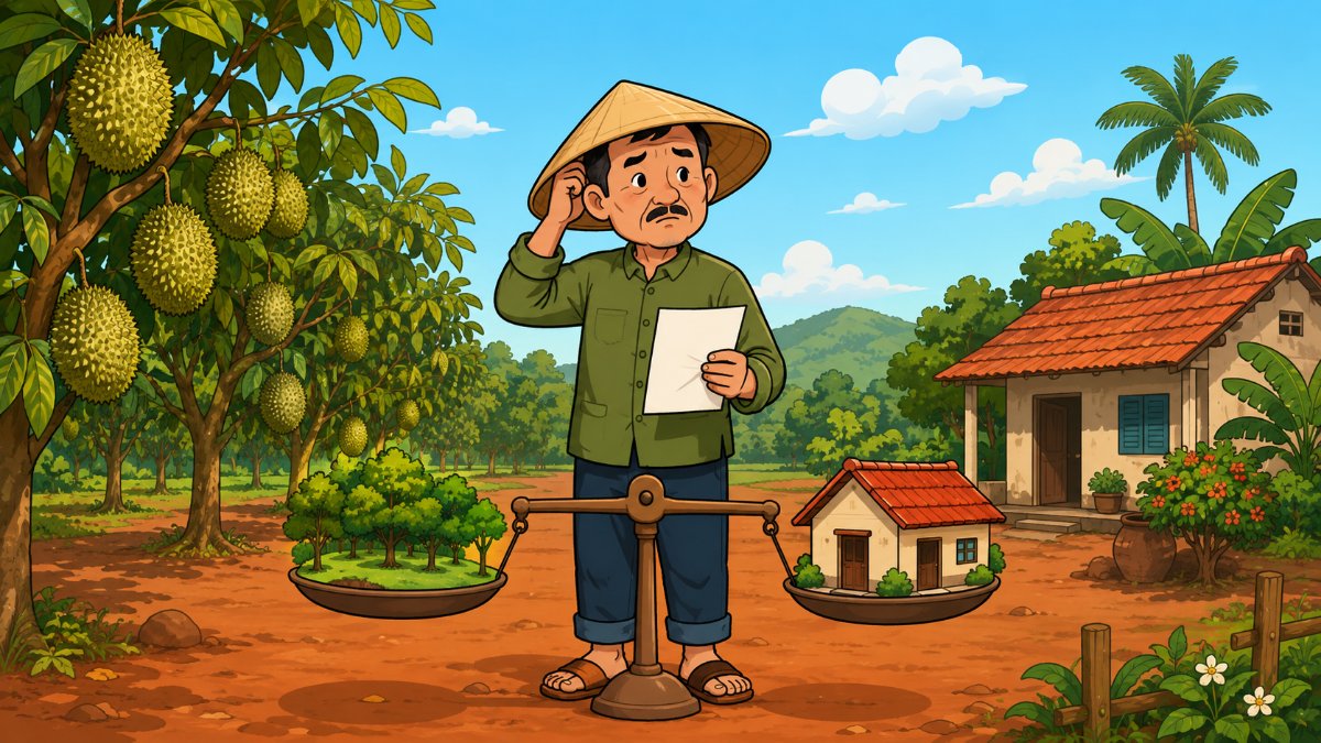 Minh hoạ giá đất nông nghiệp Đồng Nai - bà con cân nhắc giữa giữ vườn và chuyển lên đất ở