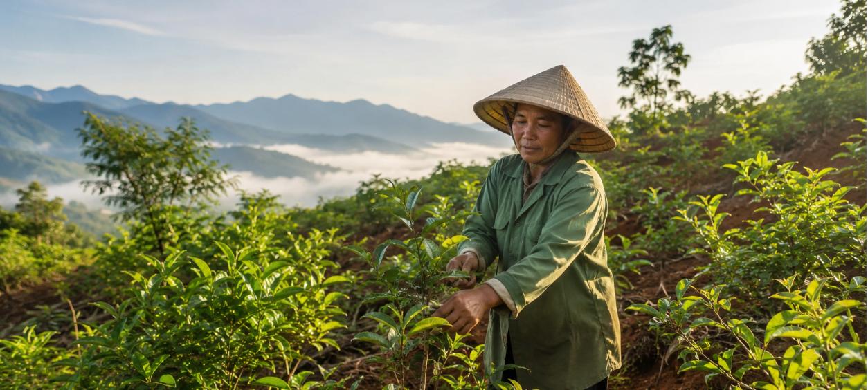 Kỹ thuật trồng xáo tam phân trên đất đồi miền Trung