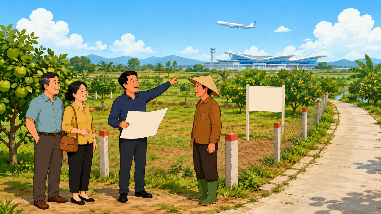 Đi xem đất và tìm hiểu thị trường bất động sản quanh sân bay Long Thành, Đồng Nai