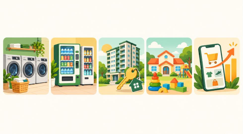 5 mô hình vốn ít giúp kiếm tiền thụ động: giặt sấy, máy bán hàng, cho thuê lại, mầm non, tiếp thị liên kết